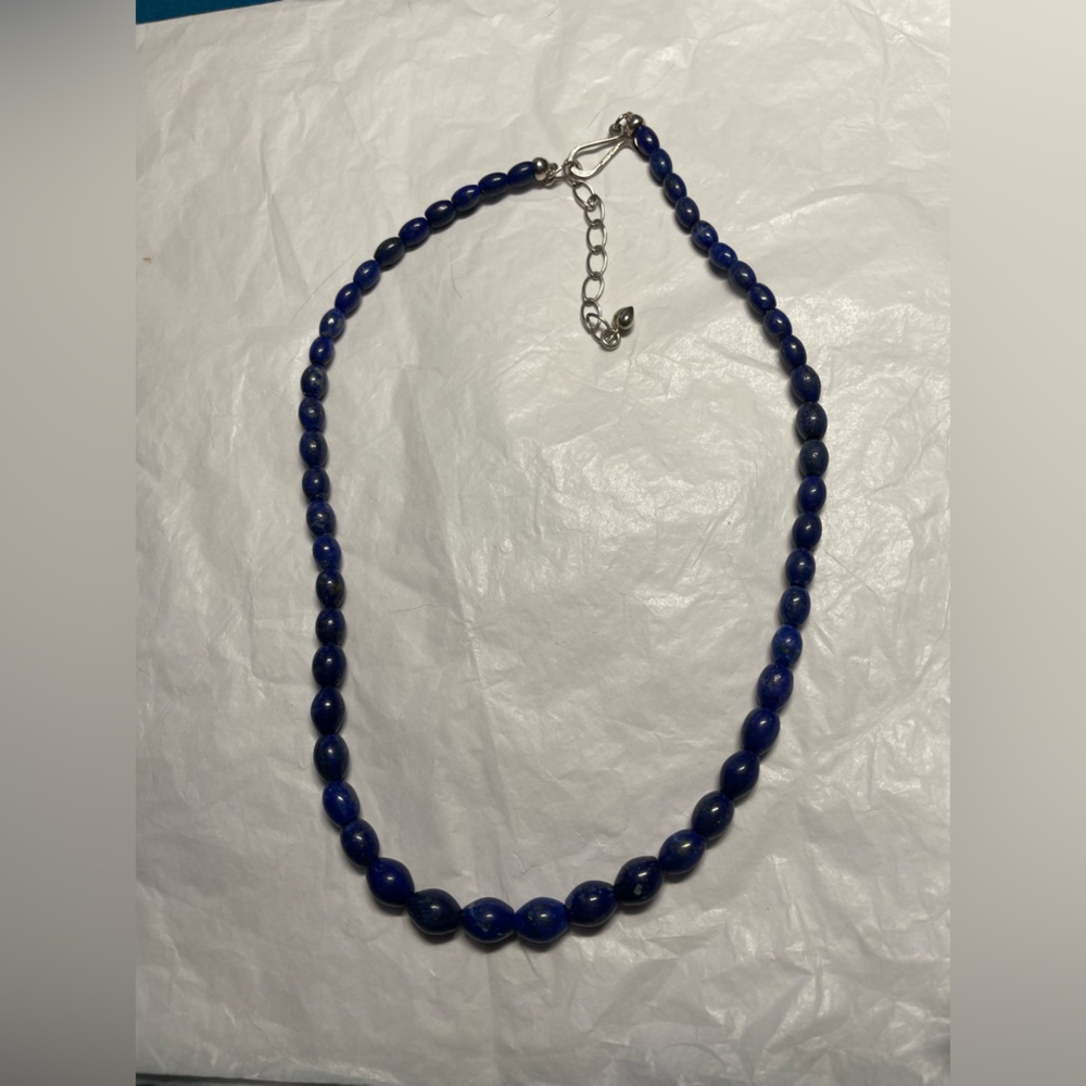 Lapis lazuli beaded necklace